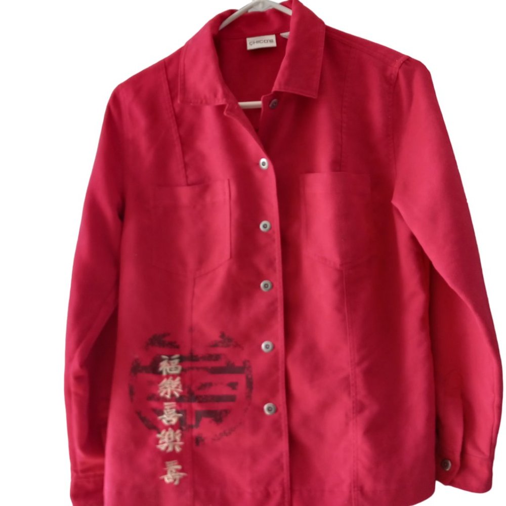 Chico Japan inspired blouse or jackets sz 0